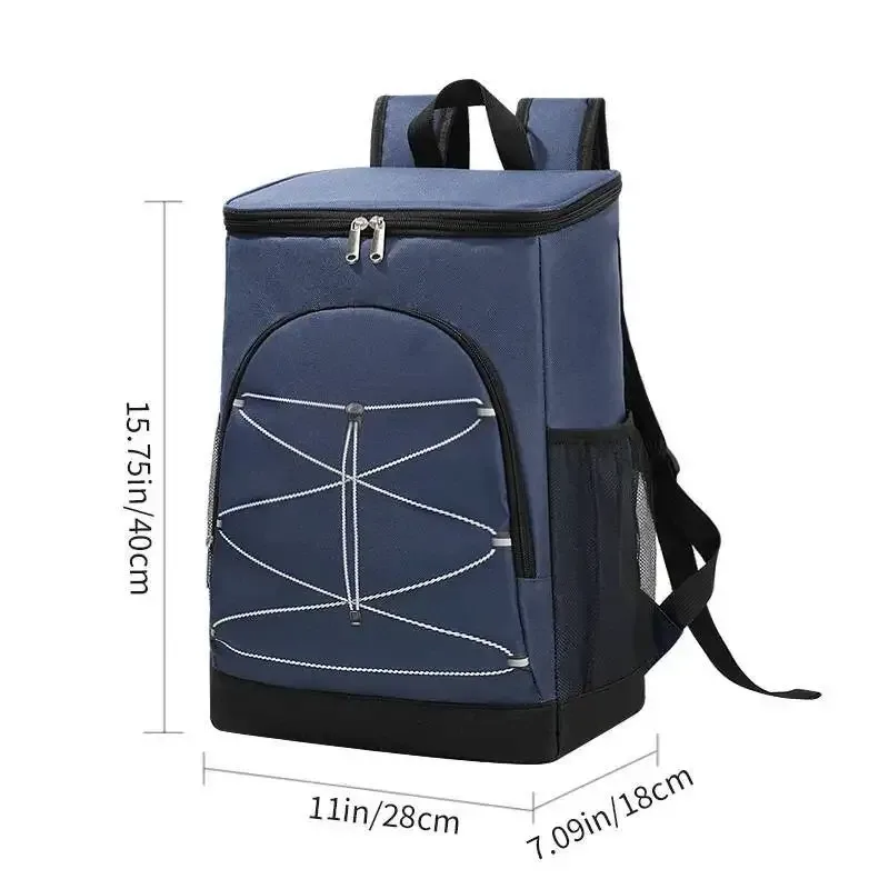 sac de pique-nique de camping de voyage, sacs isothermes d'extérieur de grande capacité, haute qualité, style coréen, simple, mode, sac à dos pour garder les aliments frais