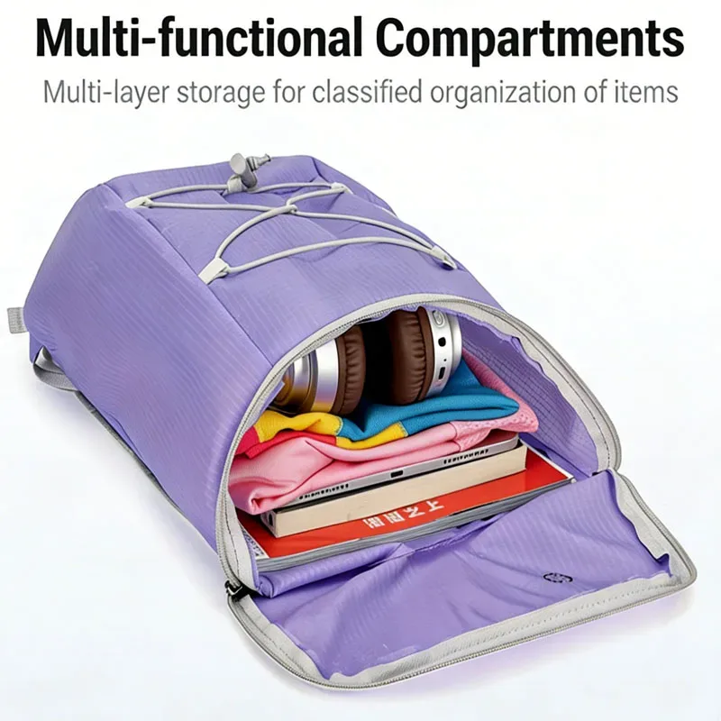 sac à dos de randonnée multifonctionnel pliable ultra-léger pour sports de plein air, alpinisme, travail et camping