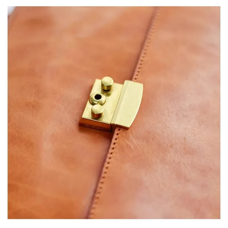 mode vintage haute qualité en cuir véritable femmes porte-documents concepteur de luxe véritable peau de vache bureau travail quotidien sac à main pour ordinateur portable