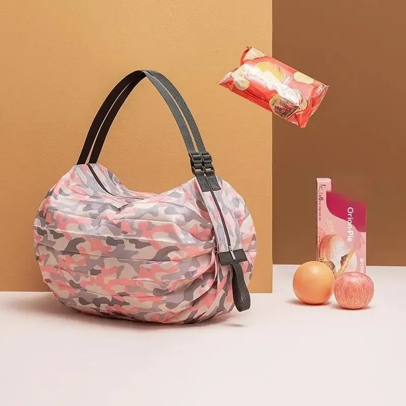 sac de shopping pliable ultra léger, sac de voyage à une épaule, grand sac d'épicerie portable, sac de shopping écologique pour supermarché, portable