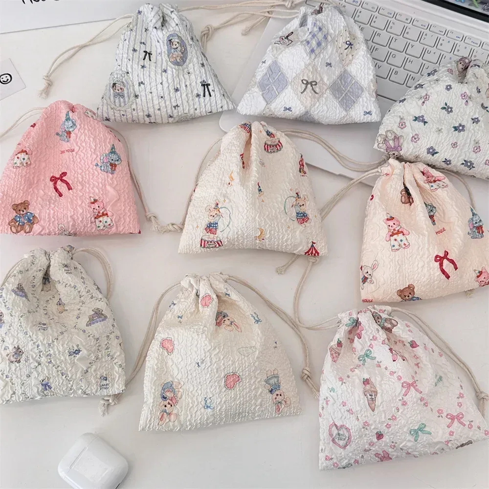 Sac à cosmétiques de proximité de dessin animé mignon pour femmes, trousse de maquillage, grande capacité, porte-monnaie, poudres à monnaie, trousses de toilette portables