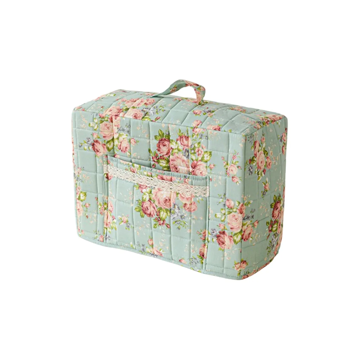sac de couture multifonctionnel à motif floral, grande capacité, pour femmes, organiseur de mode, sacs à main portables pour dames, étuis à maquillage