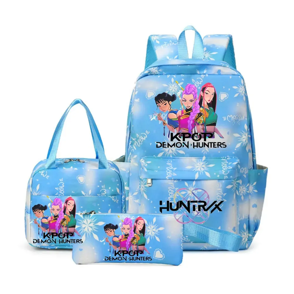 sacs d'école imprimés kpop demon hunters pour enfants, sacs à dos pour ordinateur portable pour adolescentes et garçons, sacs de voyage pour femmes