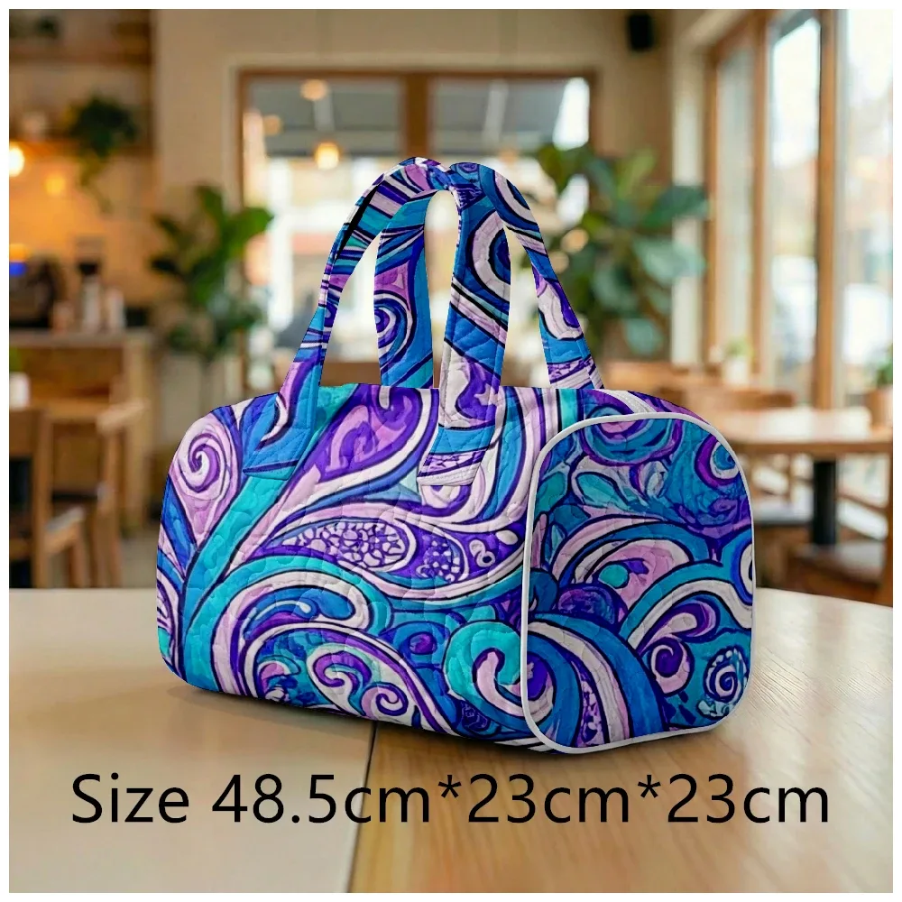 sac fourre-tout matelassé pour homme et femme, grand sac hobo chic bohème, sac à bandoulière unique à imprimé cachemire, sac de plage spacieux, sac de voyage fourre-tout