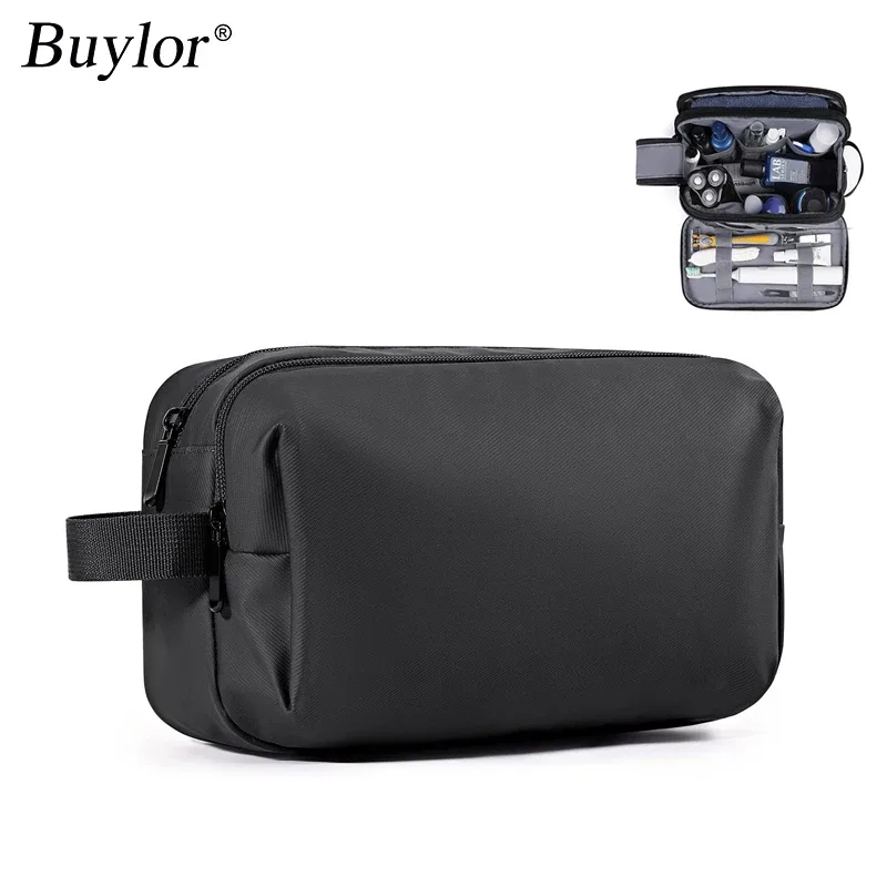 Buylor – sac à cosmétiques de voyage, trousse de maquillage étanche à fermeture éclair suspendue, organisateur nécessaire, pochette de rangement, trousse de toilette et de lavage