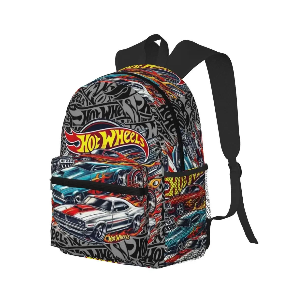 Sac à dos Hot Wheels Race pour étudiants, sac d'école, sac à dos de randonnée, sac de voyage pour hommes et femmes, sac à bandoulière