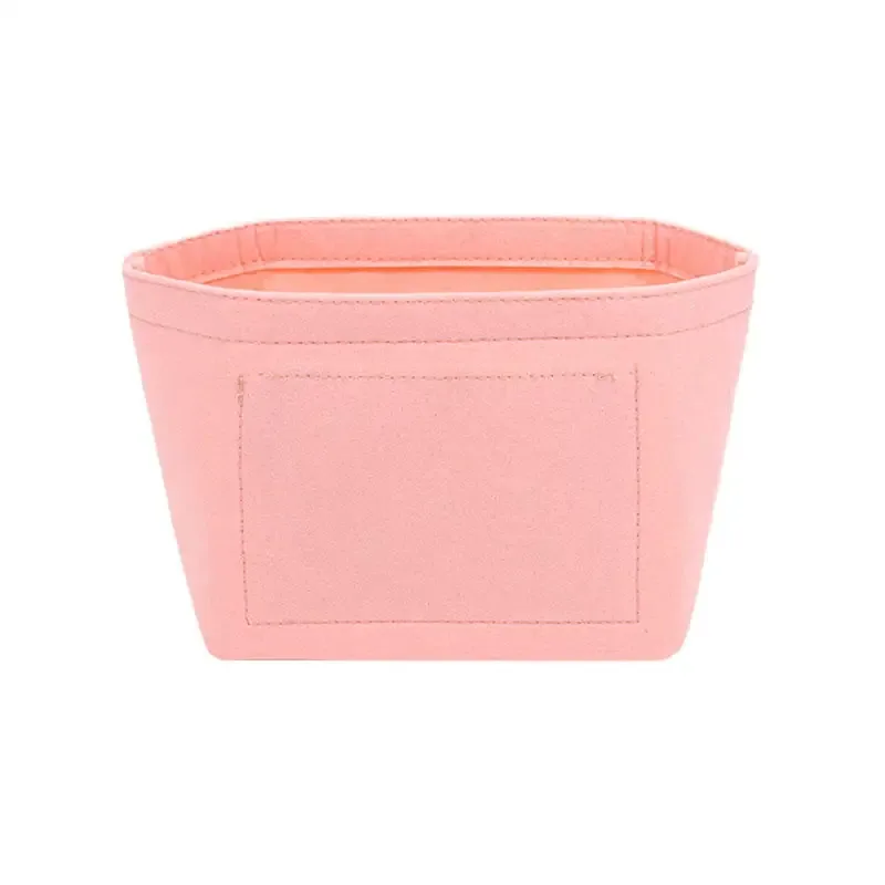 organisateur de sac à insérer en feutre multi-poches, organisateur de maquillage, doublure parfaite pour les femmes, sacs à main, sac seau, accessoires, sac à cosmétiques