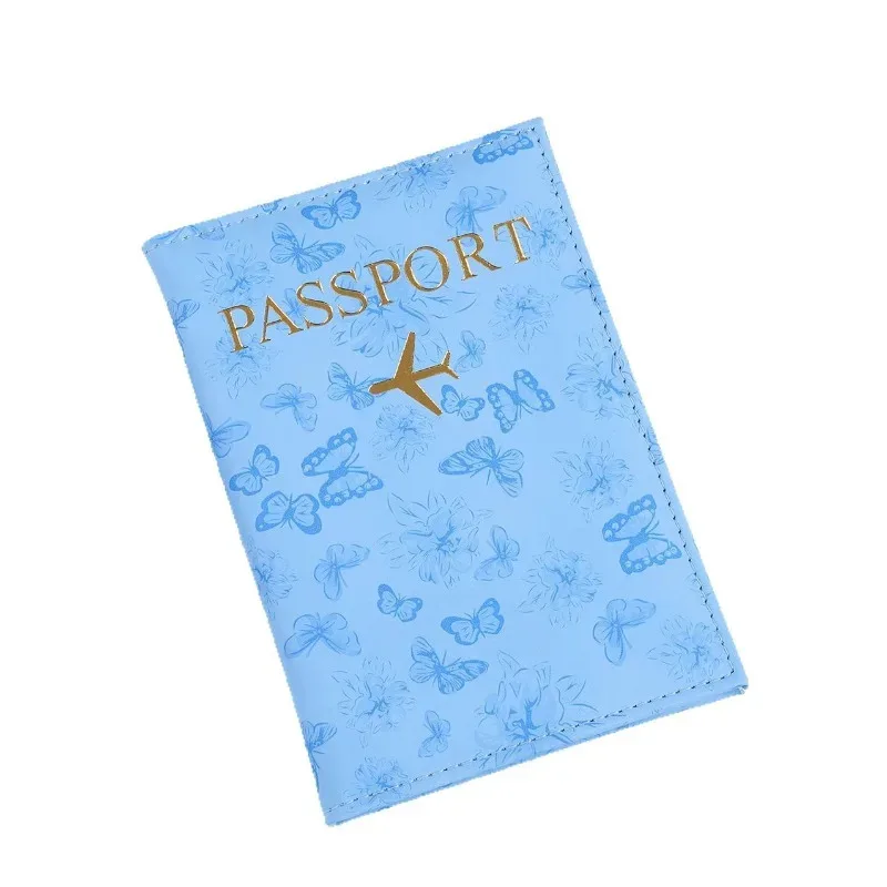 housse de protection pour passeport de voyage, porte-passeport, portefeuille, cadeau, étui pour cartes en cuir pu, sacs de rangement unisexes pour cartes
