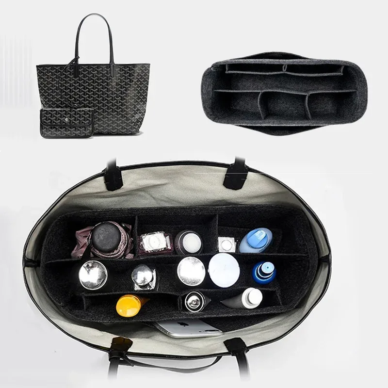 organisateur de sac à dos, s'adapte au sac goyard saint leger, grand sac fourre-tout, formeur de sac, doublure intérieure, séparateur de sac à main, compartiment pour ordinateur portable, protection