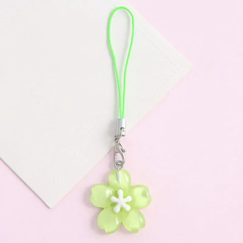 1 pièce, joli porte-bagage en forme de fleur de cerisier, pendentif coloré sakura, petit ornement pour sac, accessoire pour sac à dos, décoration, cadeau pour fille.