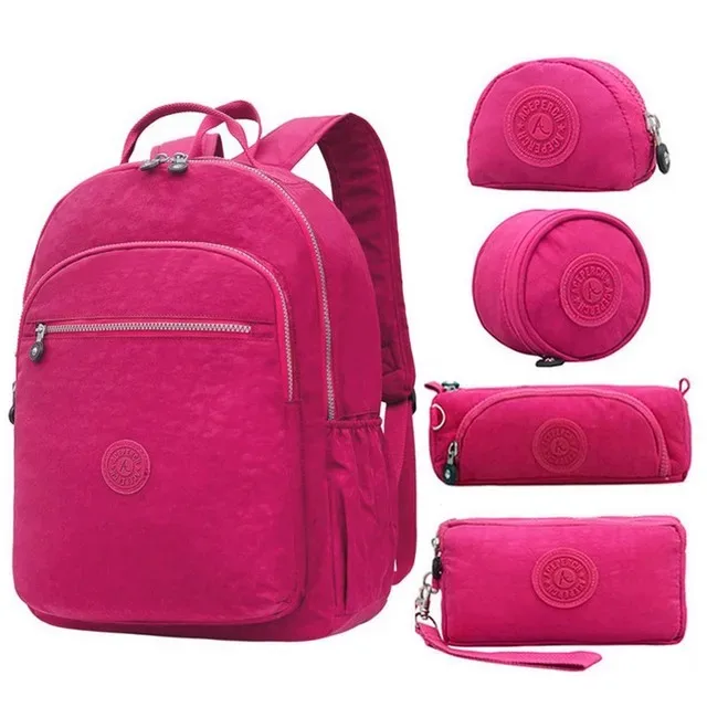 aceperch – sac à dos d'école en nylon pour filles et adolescentes, pour ordinateur portable
