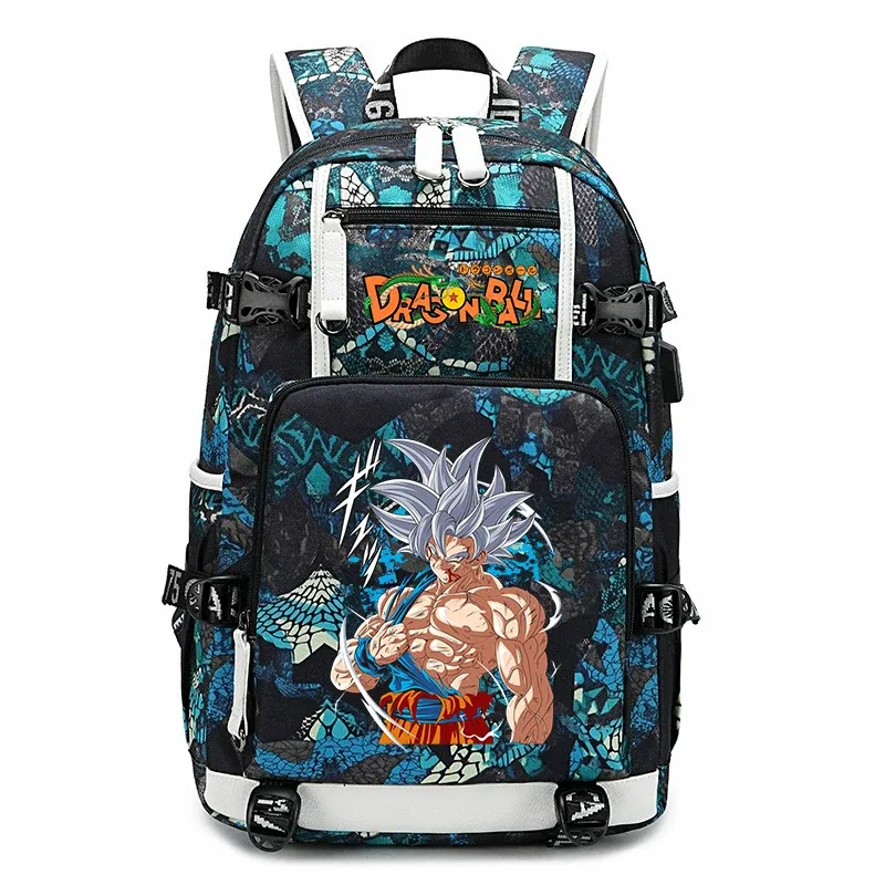 sac à dos pour étudiants avec imprimé dragon ball z, grande capacité, sac à dos décontracté pour enfants, adolescents, garçons et filles, pour l'école et les voyages