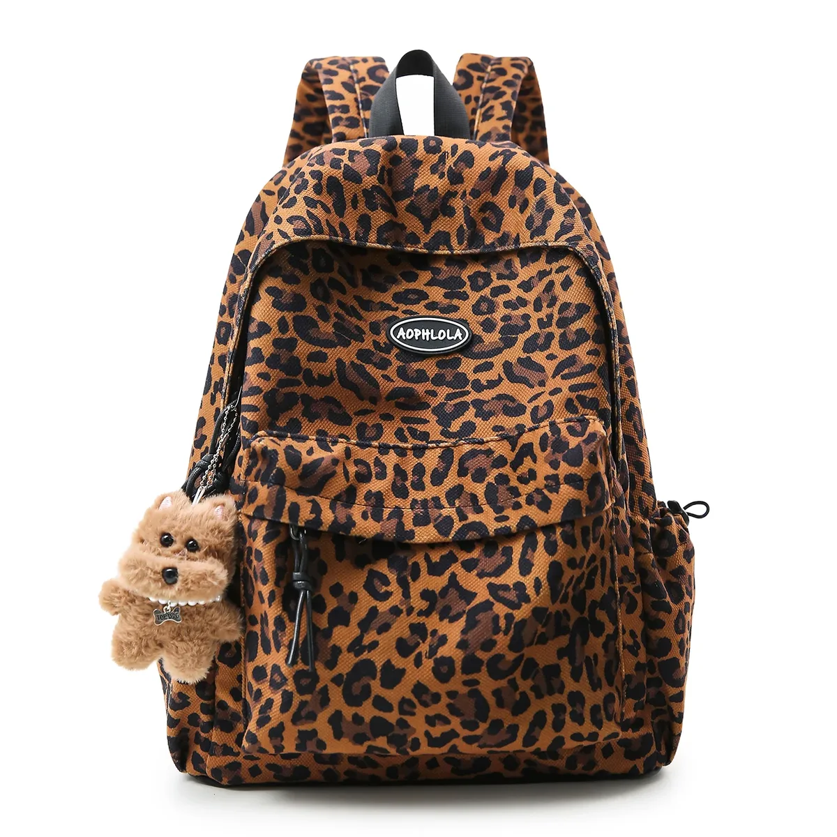 matériel en daim imprimé léopard femme sac à dos école livre sacs pour adolescentes femme étudiant dame loisirs bagpack
