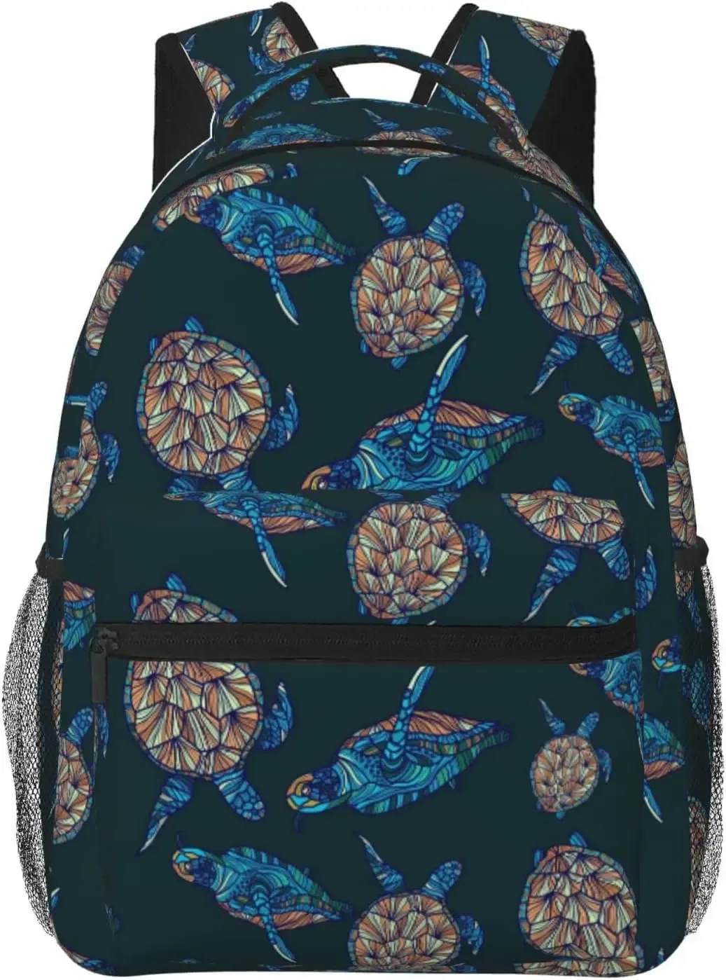 sac à dos pour ordinateur portable léger pour hommes et femmes, tortue de mer, étoile de mer, coquille de méduse, cartable universitaire, sac à dos décontracté, sac de voyage