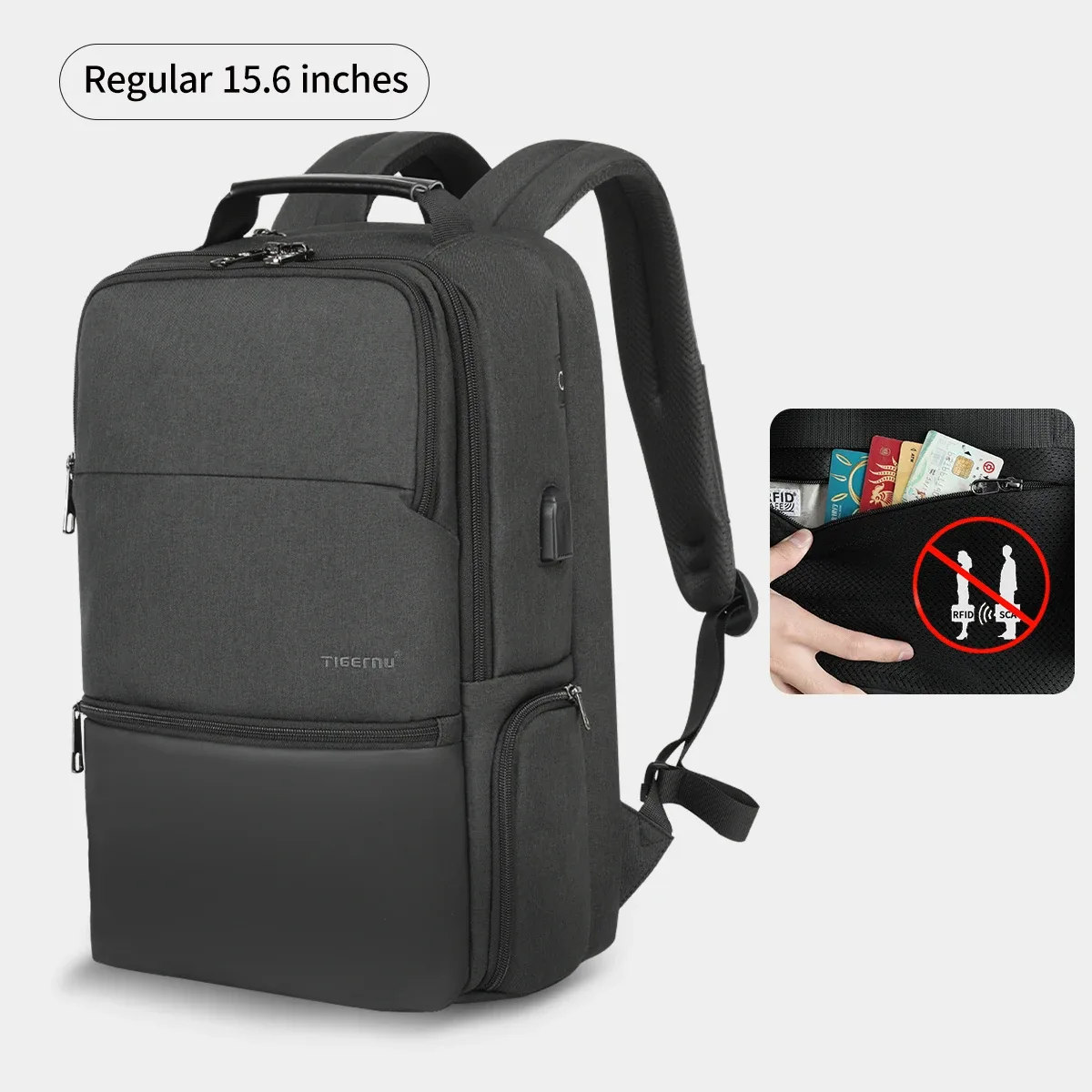 tigernu sacs à dos de voyage pour hommes 15.6 17 19 ''sac à dos pour ordinateur portable homme sac à dos d'affaires sacs pour sac à dos scolaire mochila sac à dos
