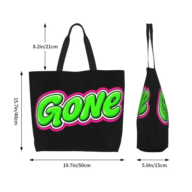 sac de plage gone avec lettres en néon, sac fourre-tout tendance pour l'été, pour femmes, couleurs vibrantes, accessoires de plage