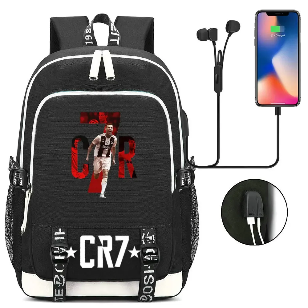 sac à dos camouflage cr7, sac d'école pour adolescents, filles, garçons, femmes, hommes, étudiants du secondaire, grand sac pour ordinateur portable, mochilas