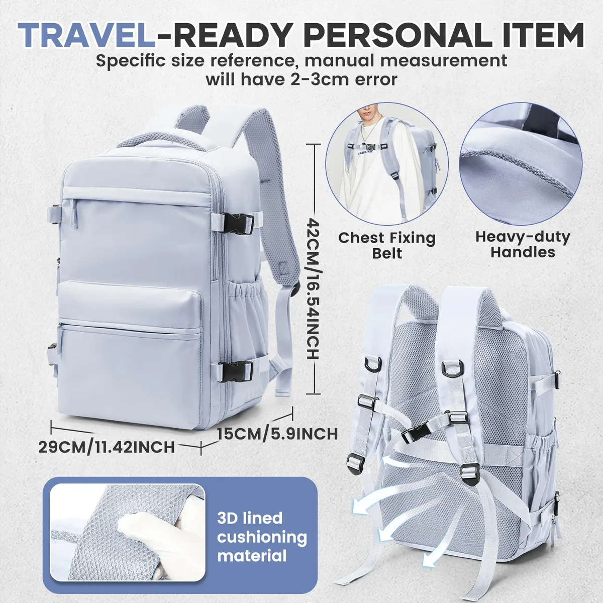 sac à dos à compression sous vide avec pompe, sac de cabine wizzair easyjet, sac à dos de voyage pour femmes et hommes, bagage à main en avion, sac pour ordinateur portable