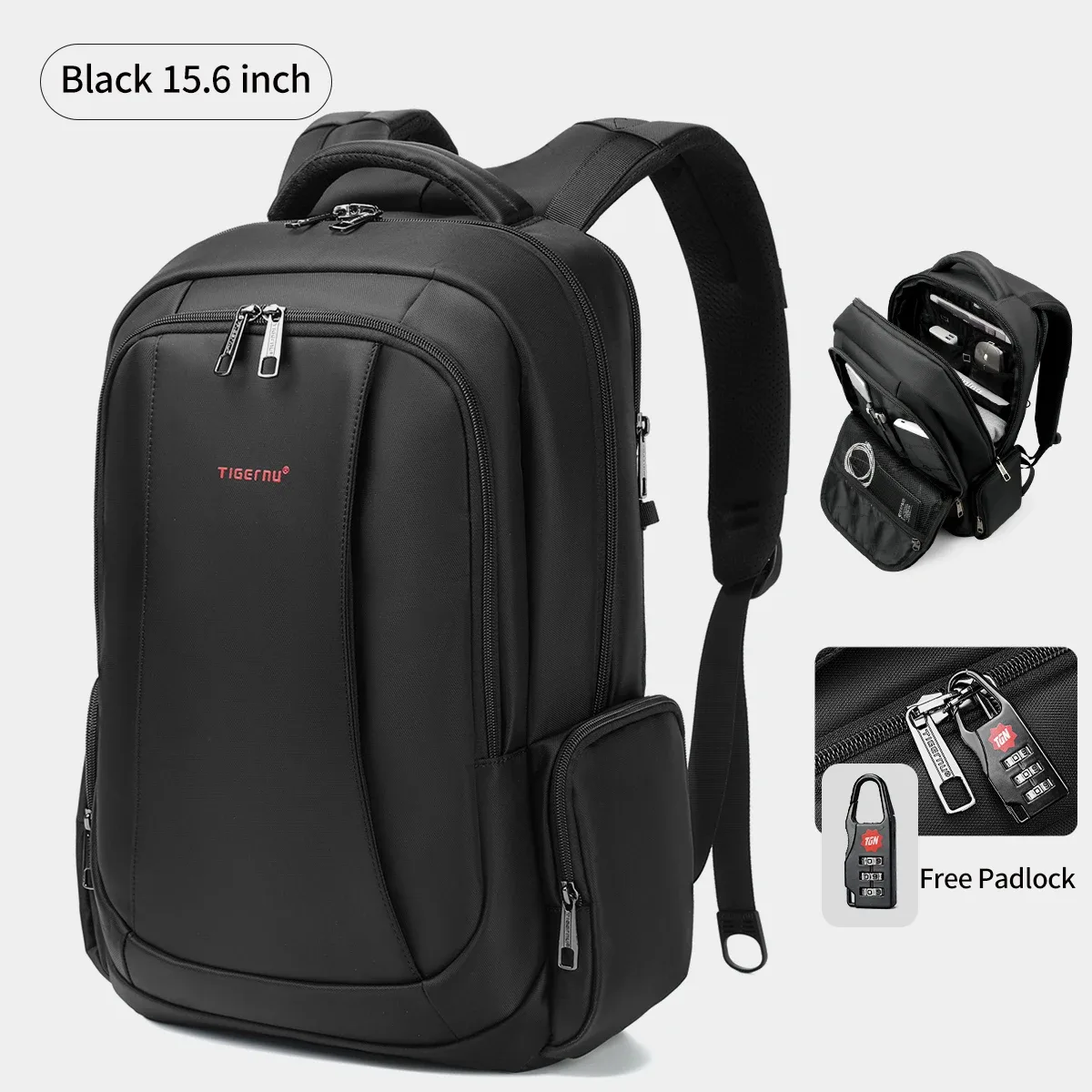 tigernu hommes sacs à dos sacs à dos à compression sous vide 14 15.6 17.3 ''sac à dos pour ordinateur portable pour hommes sac à dos scolaire sacs à dos de voyage pour hommes