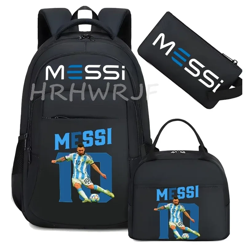 sac à dos de football messi, camouflage, pour garçons et filles, sac de voyage multifonctionnel, grande capacité, sac d'école pour femmes et hommes, sac à dos pour ordinateur portable usb, mochilas