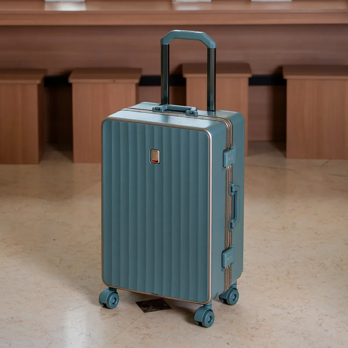 valise à cadre en aluminium colenara, robuste et durable, boîte de transport 20"22"24"26"28 pouces, grande capacité, valise à roulettes, valise de voyage