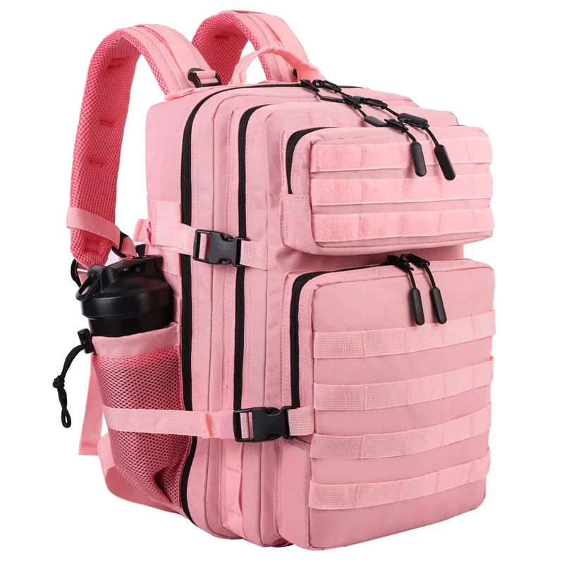 sacs à dos tactiques d'extérieur 45l, sac de sport d'athlète de grande capacité pour fitness, sport, entraînement, randonnée, avec porte-bouteille