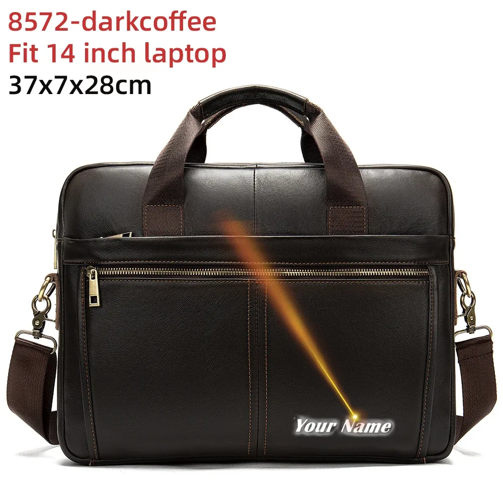 westal-sac messager en cuir véritable pour homme, étuis à bombes, sac pour ordinateur portable 14 en effet, sacs d'affaires de bureau pour document, 8572