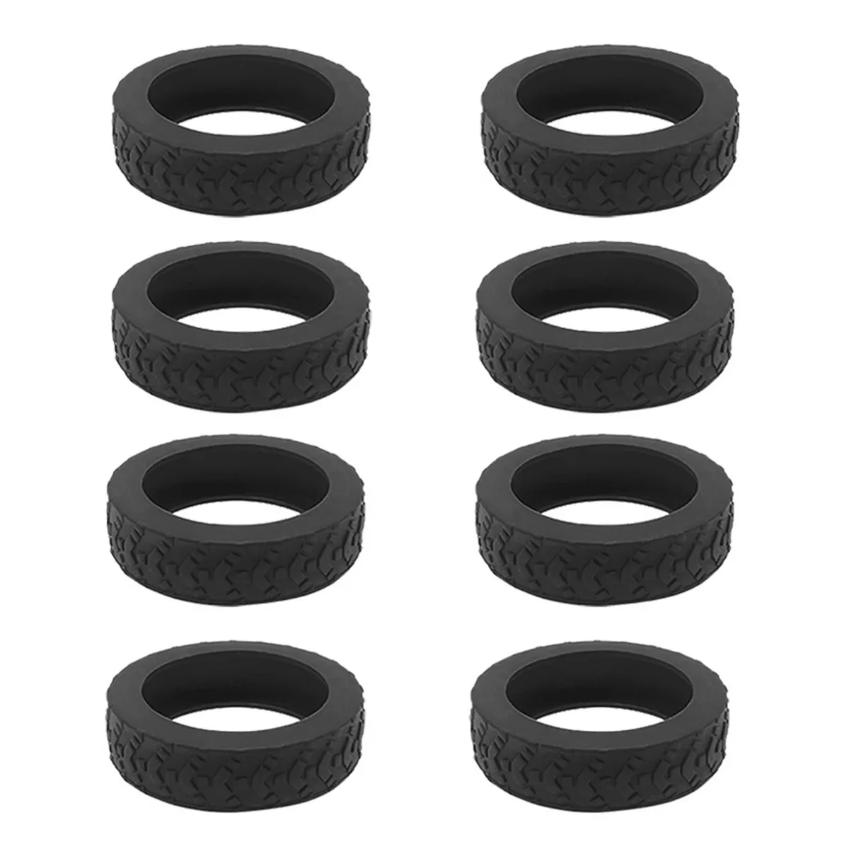 roues de valise universelles en silicone, 8 pièces, chariots de degré d'usure, roulette pour valise