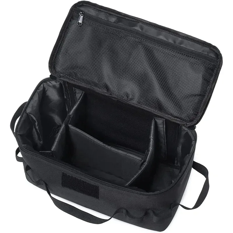 sac de rangement de camping extérieur grande capacité - sac à outils pour piquets de sol avec kit d'ustensiles de pique-nique et organisateur de cartouches de gaz