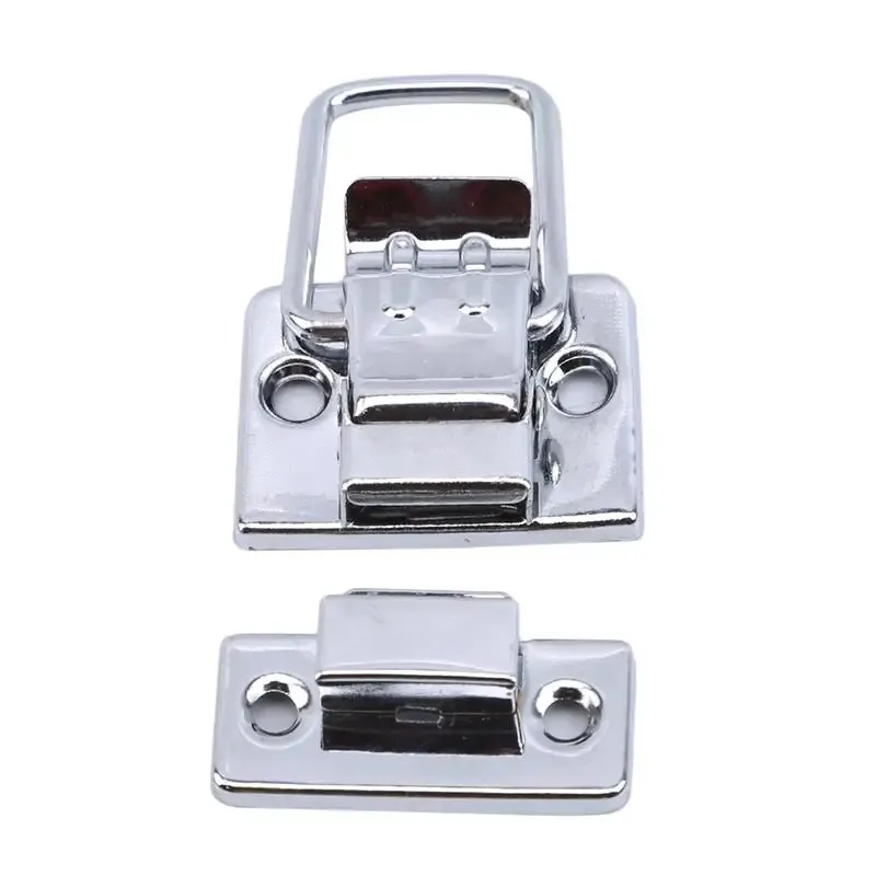 lot de 4/10 attaches à bascule en acier inoxydable chromé pour coffre, boîte, valise, boîte à outils, accessoire de remplacement