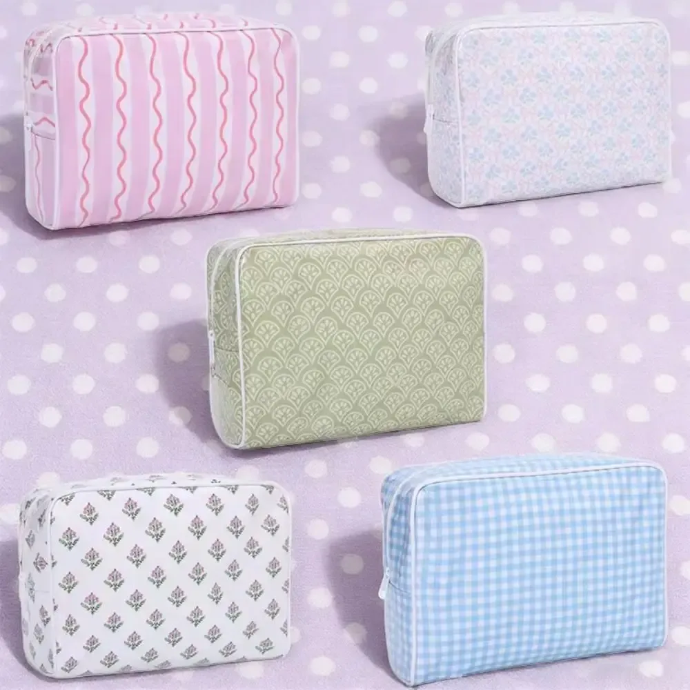 sac à cosmétiques en polyester pvc, sac de rangement étanche à double couche, organisateur de maquillage portable de grande capacité