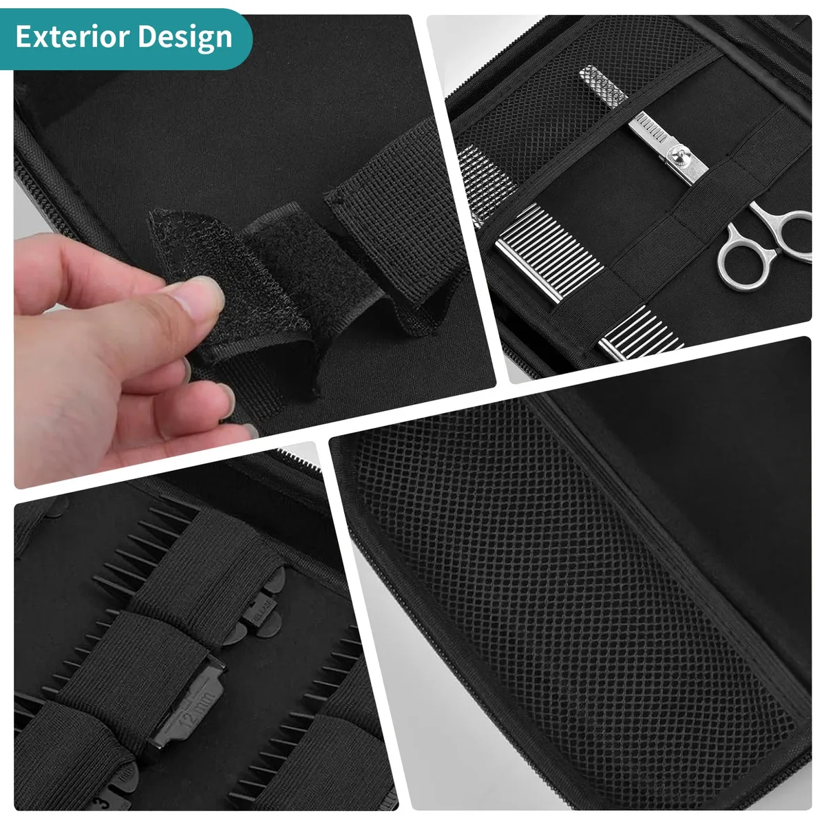 étui pour tondeuse de barbier – sac de rangement de voyage rigide en eva pour tondeuses, tondeuses, ciseaux et fournitures de barbier, sac de rangement portable