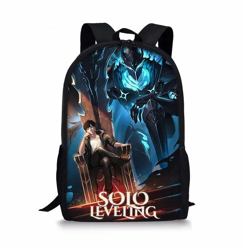 j'ai mis à niveau du sac à dos solo leveling seul, sac à dos universel imprimé pour écoliers et enfants
