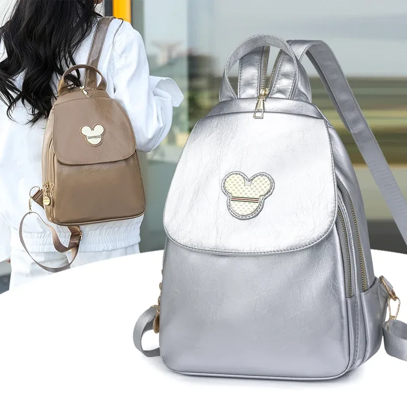 mode multifonctionnel femmes sacs à dos en cuir vintage sac à dos en cuir pu pour adolescent dames sac de poitrine loisirs voyage sac à dos