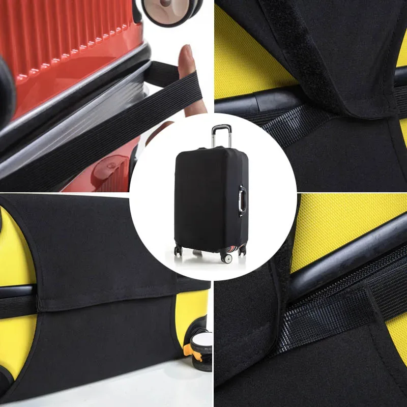 housse de valise en tissu extensible, protège-valise, housse anti-poussière pour bagages, convient aux valises de 18 à 32 pouces, organisateur de voyage.