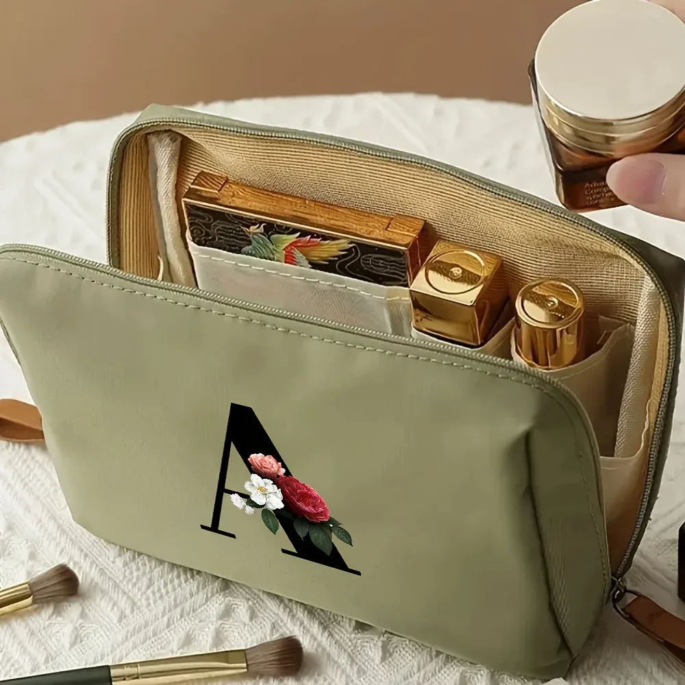 sac de rangement multifonctionnel 1 pièce, trousse de maquillage à la mode pour femmes, trousse de toilette de voyage portable adaptée aux voyages d'affaires et aux voyages
