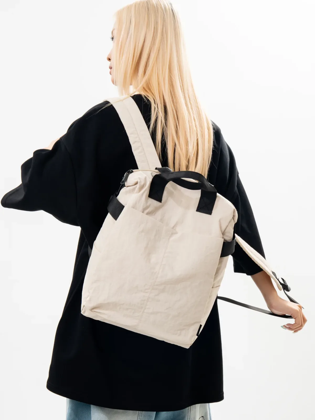 sac à dos de randonnée décontracté et tendance, nouveau modèle 2025, unisexe, pour voyages d'affaires, en nylon haute densité, respirant et imperméable