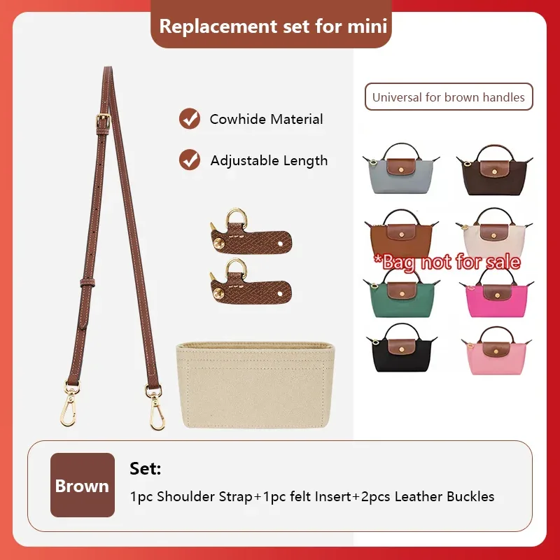 bandoulière pour longchamp mini pochette sac à main sac en bandoulière sac à bandoulière ceinture sans poinçonnage modification sac accessoires