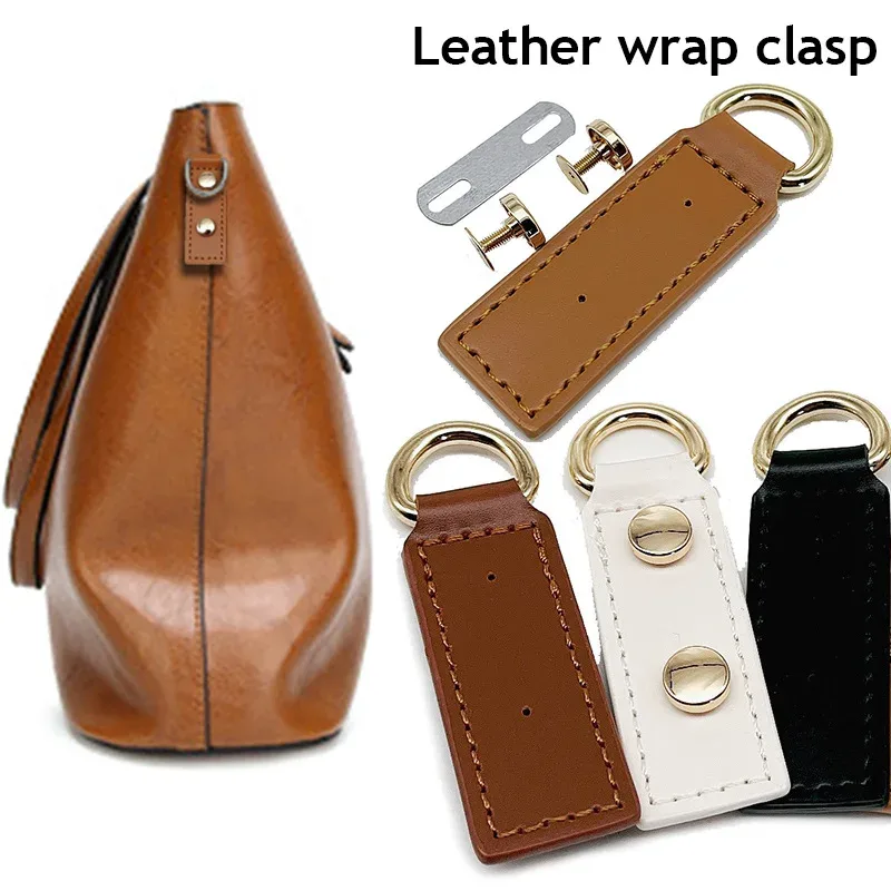 Sac à main en cuir PU épais, 1 pièce, sac à dos, sangle de sac à main, ceinture, boucle D avec vis de remplacement, couture, sac de bricolage, accessoire de verrouillage en métal
