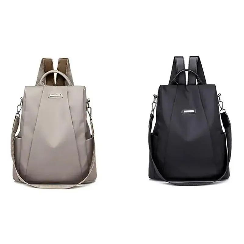 sac à dos multifonction pour femmes, sac d'école décontracté de couleur unie pour filles, sac à bandoulière de voyage à sangle détachable, nouvelle collection 2026