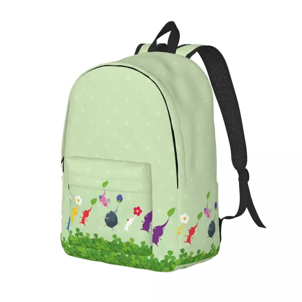 pikmins family sac à dos classique mignon et amusant, durable, pour lycée, jeu d'affaires, sac à dos anime pour hommes et femmes, sac à bandoulière universitaire
