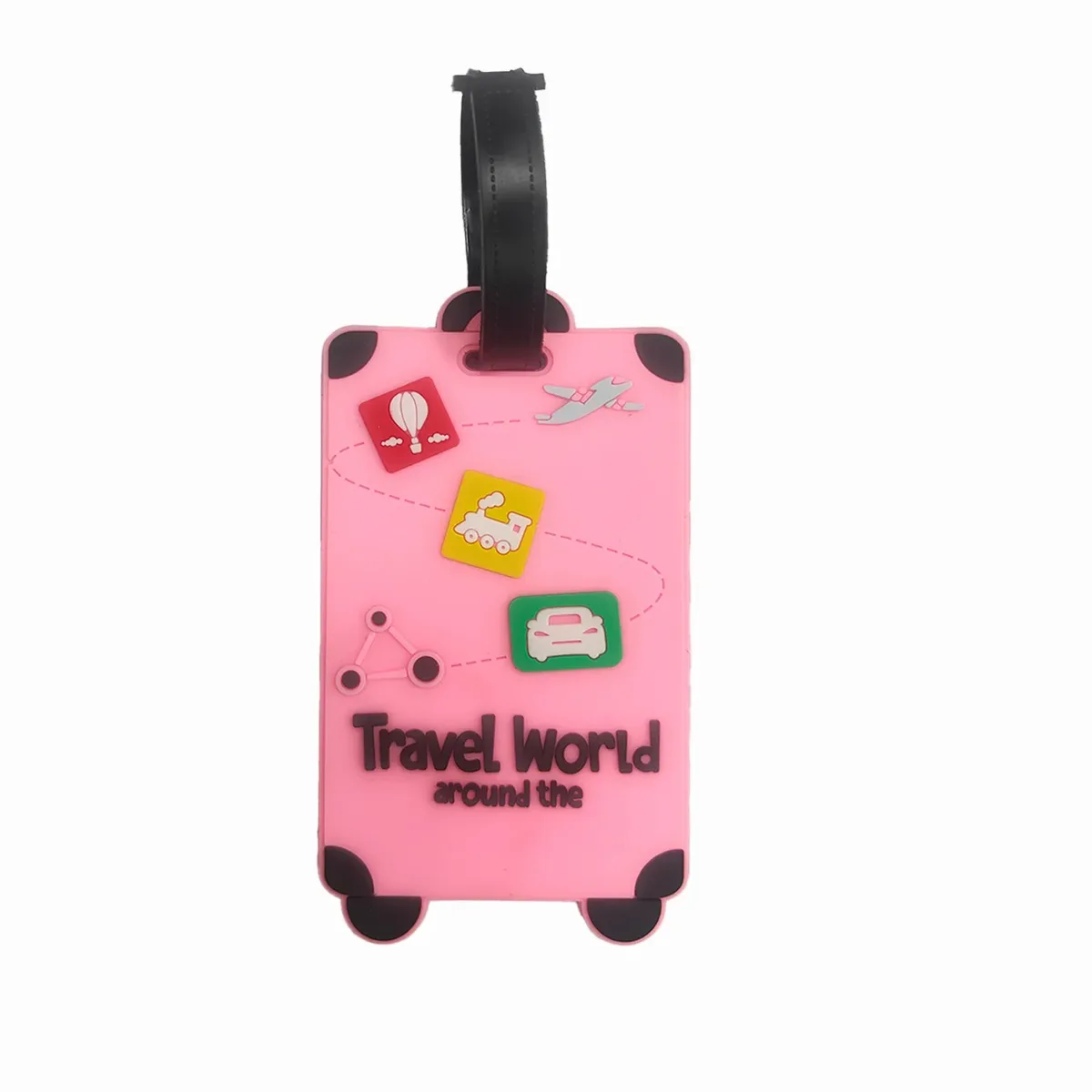 nouvelle étiquette de bagage mignonne étiquette de valise nom id adresse étiquette pvc carte d'embarquement étiquettes de voyage étiquettes de bagage accessoires de voyage de vacances