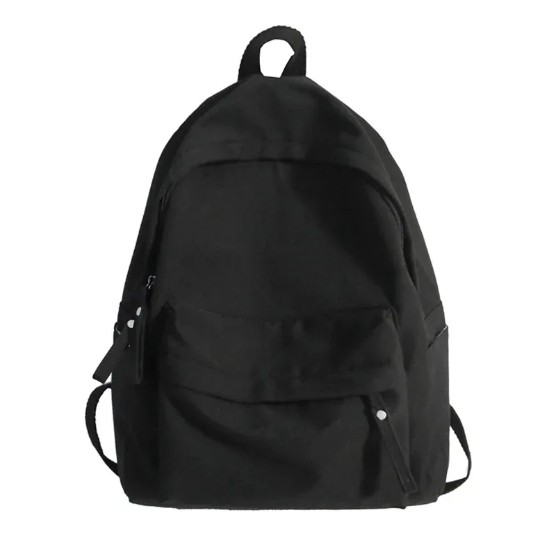 sac à dos simple de couleur unie pour femmes, sacs d'école en nylon imperméables pour adolescentes, sac à livres de voyage pour dames, sac à bandoulière, 2022