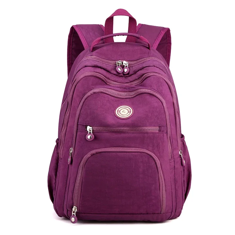 sacs à dos étanches en nylon pour femmes, sacs à dos de grande capacité pour femmes, sacs à dos de loisirs et de voyage pour femmes, haute qualité
