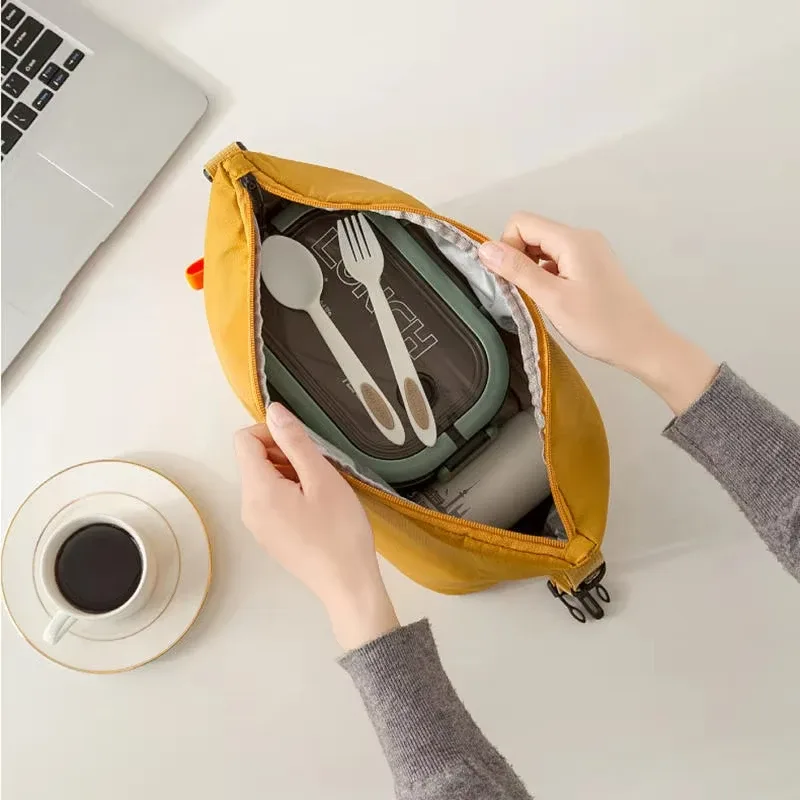 sac isotherme pour déjeuner, sac repas bento isolant en feuille d'aluminium, sac à riz, sac repas portable, sac glacière, sac de rangement alimentaire pour dîner et pique-nique