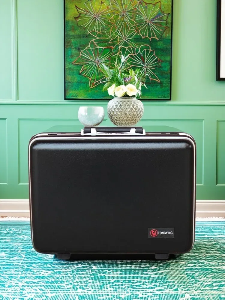 mallette à serrure à combinaison abs + pc – sac léger pour ordinateur portable de voyage d'affaires, valise de transport à main sécurisée pour avion