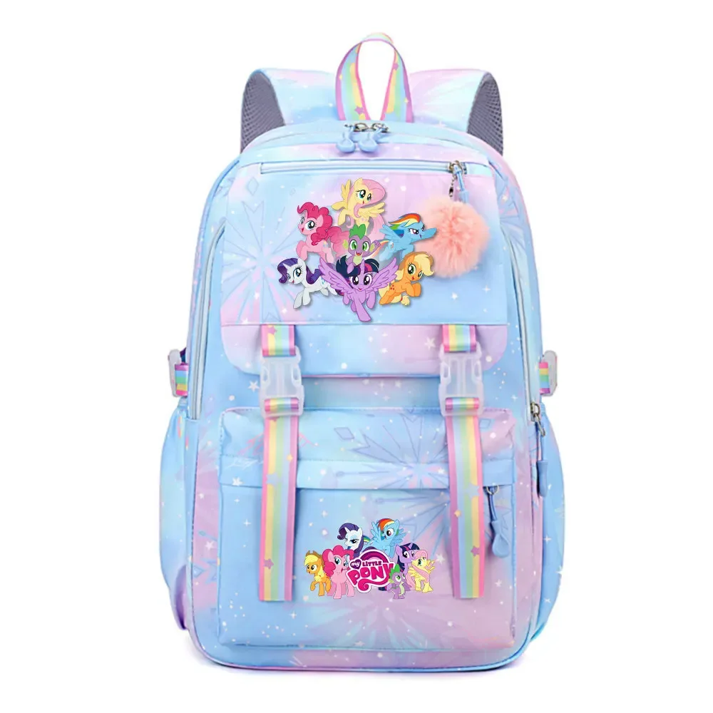 my little pony sac à dos imperméable de grande capacité pour femmes et filles, sac à dos léger pour l'école, sac à dos de voyage décontracté