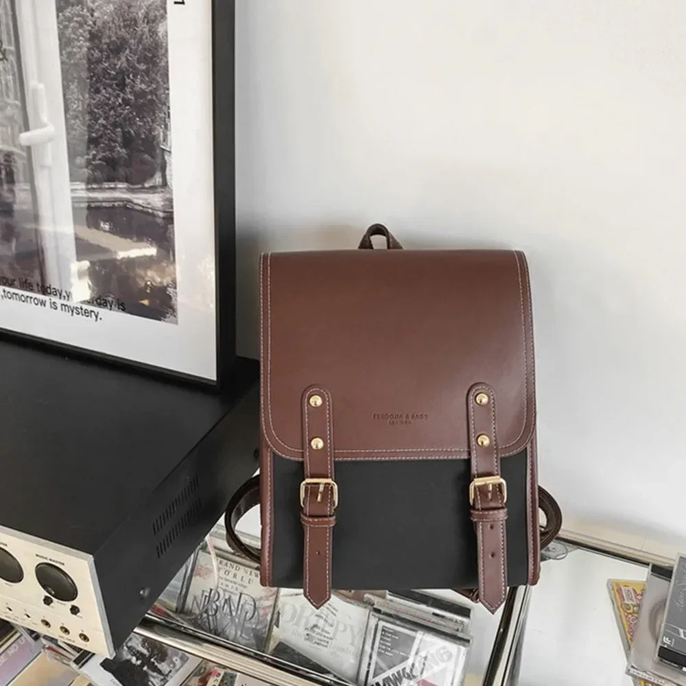 sacs à dos à rivets en cuir souple, design de luxe super cool, grande capacité, en pu, résistants à l'usure, punk, unisexe