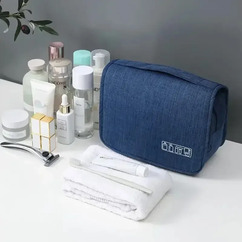 sac de rangement portable en tissu oxford pour hommes et femmes, sac à cosmétiques étanche, articles de toilette, poudres lavantes pour voyage, 1pc