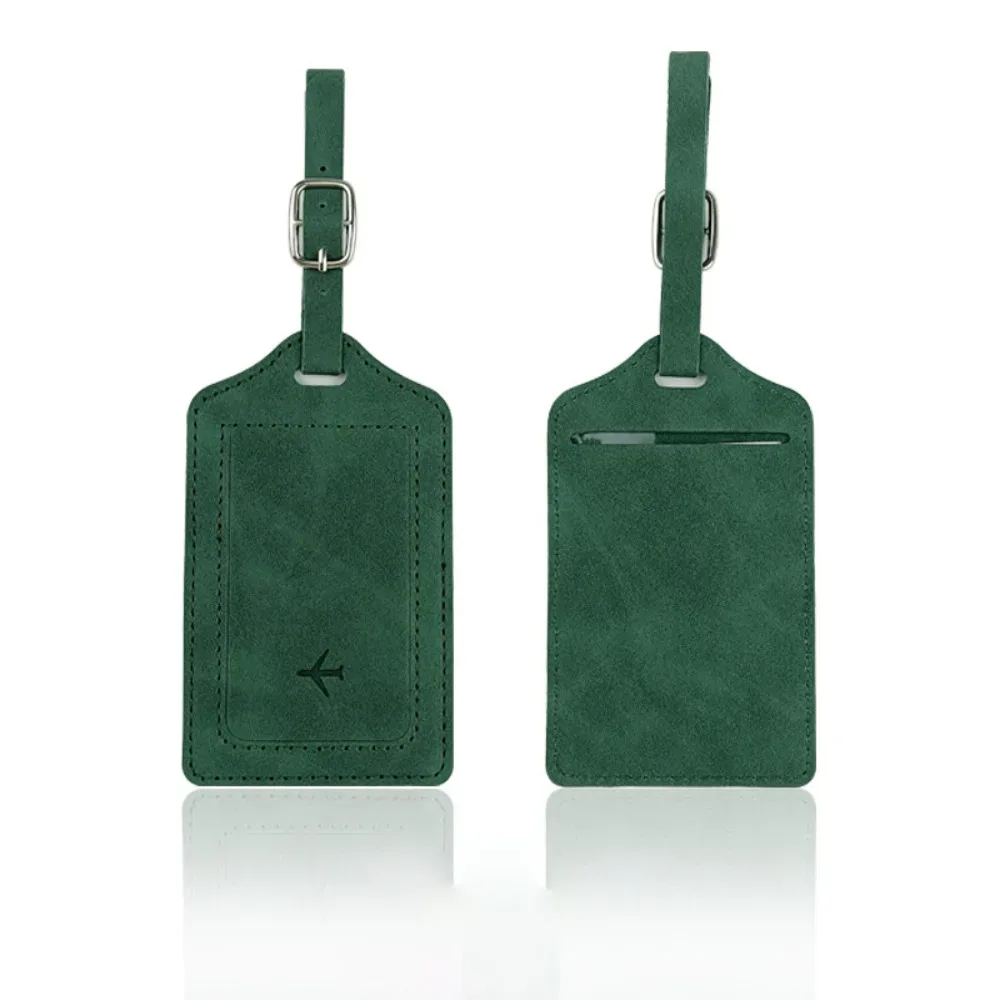 étiquette de bagage en cuir universelle pour hommes et femmes, étiquettes d'embarquement portables, accessoires de voyage, mode